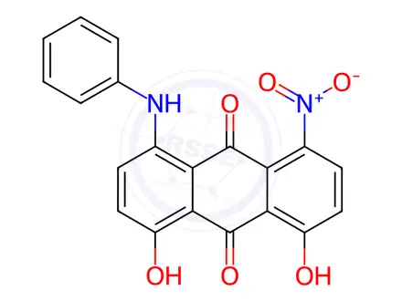 Chemical structure of Disperse Blue 77