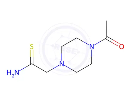 Chemical structure of 2-(4-Acetylpiperazin-1-yl)ethanethioamide