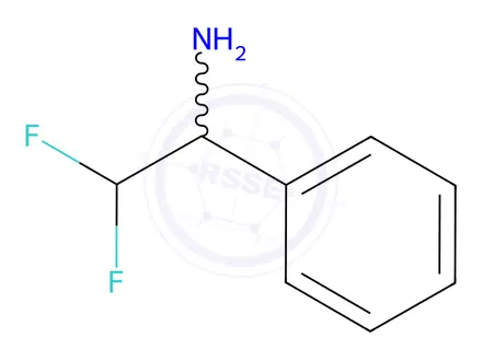 Chemical structure of 2,2-Difluoro-1-phenylethanamine hydrochloride