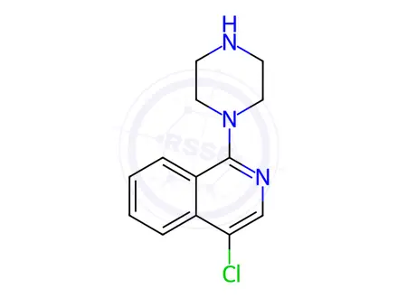 Chemical structure of 4-Chloro-1-(piperazin-1-yl)isoquinoline