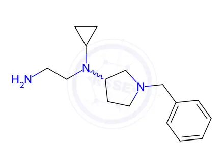Chemical structure of N1-(1-benzylpyrrolidin-3-yl)-N1-cyclopropylethane-1,2-diamine