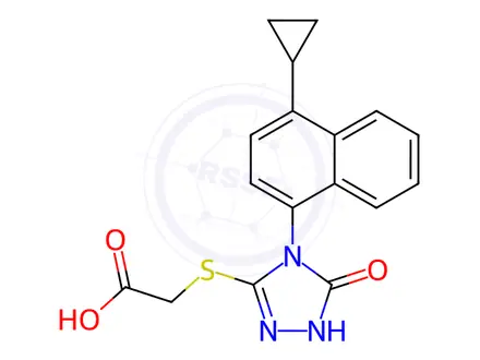 Chemical structure of Lesinurad Impurity 10