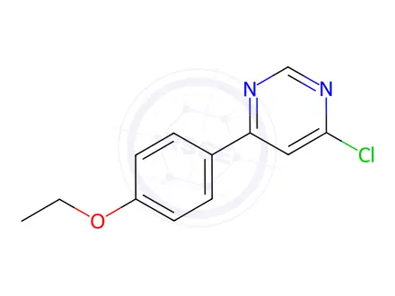 Chemical structure of 4-chloro-6-(4-ethoxyphenyl)pyrimidine