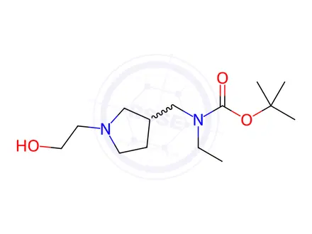 Chemical structure of tert-Butyl ethyl((1-(2-hydroxyethyl)pyrrolidin-3-yl)methyl)carbamate