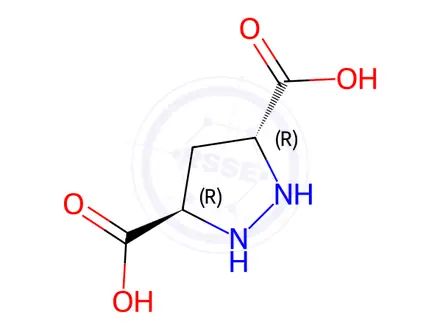 Chemical structure of 3,5-Pyrazolidinedicarboxylicacid,(3R,5R)-(9CI)