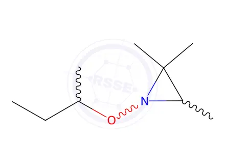 Chemical structure of Aziridine, 2,2,3-trimethyl-1-(1-methylpropoxy)-(9CI)