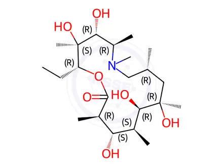 Chemical structure of Azithromycin Impurity 34