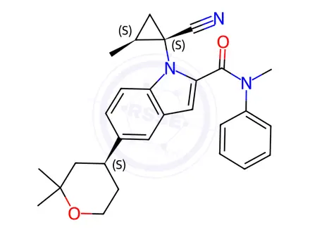 Chemical structure of Orforglipron Impurity 20