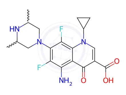 Chemical structure of Sparfloxacin Impurity 1 (Rac-Sparfloxacin)