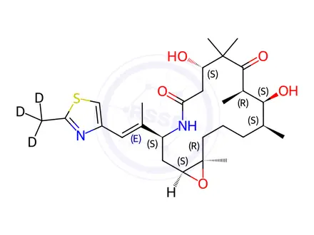 Chemical structure of Ixabepilone-d3