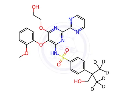 Chemical structure of Hydroxy Bosentan-d6