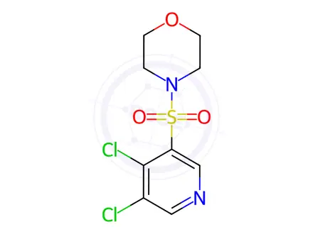 Chemical structure of 4-((4,5-Dichloropyridin-3-yl)sulfonyl)morpholine