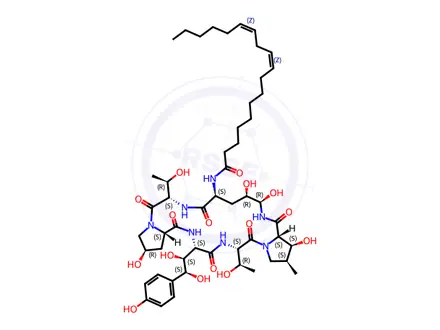 Chemical structure of Anidulafungin Impurity 10 (Echinocandin B)