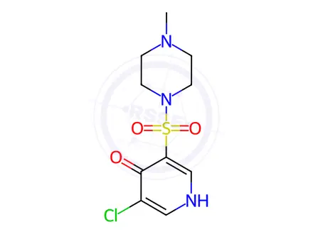 Chemical structure of 3-Chloro-5-((4-methylpiperazin-1-yl)sulfonyl)pyridin-4-ol