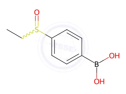 Chemical structure of (4-(Ethylsulfinyl)phenyl)boronic acid