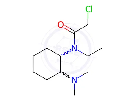 Chemical structure of 2-Chloro-N-(2-(dimethylamino)cyclohexyl)-N-ethylacetamide