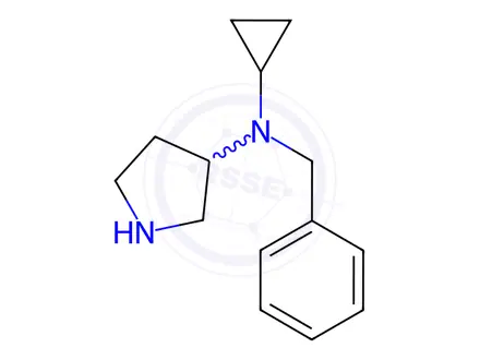 Chemical structure of N-Benzyl-N-cyclopropylpyrrolidin-3-amine