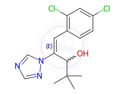 Chemical structure of (E)-Diniconazole