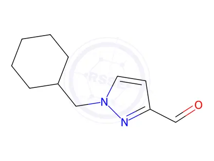 Chemical structure of 1-(Cyclohexylmethyl)-1H-pyrazole-3-carbaldehyde