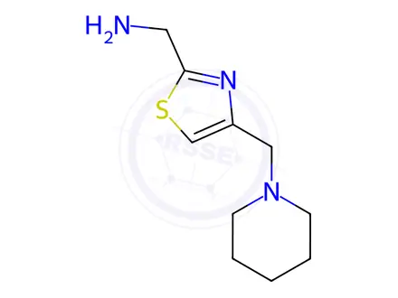 Chemical structure of (4-(Piperidin-1-ylmethyl)thiazol-2-yl)methanamine