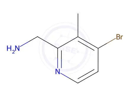 Chemical structure of (4-bromo-3-methylpyridin-2-yl)methanamine