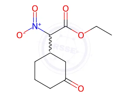 Chemical structure of ethyl 2-nitro-2-(3-oxocyclohexyl)acetate