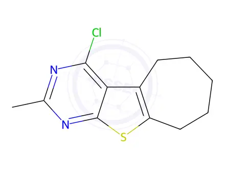 Chemical structure of 3-Chloro-5-methyl-8-thia-4,6-diazatricyclo[7.5.0.0,2,7]tetradeca-1(9),2,4,6-tetraene
