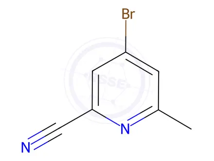 Chemical structure of 4-bromo-6-methylpicolinonitrile