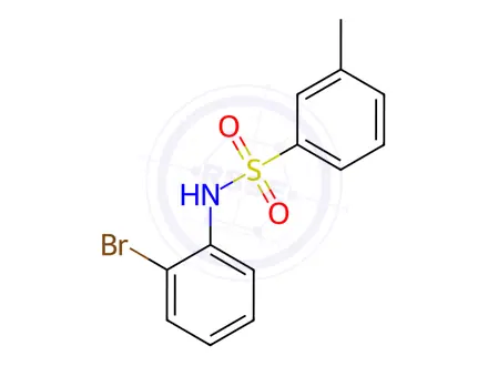 Chemical structure of n-(2-Bromophenyl)-3-methylbenzenesulfonamide