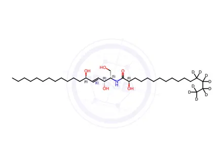 Chemical structure of CER7-2′R,6R(d9)