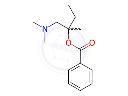 Chemical structure of Amylocaine