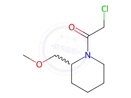 Chemical structure of 2-Chloro-1-(2-MethoxyMethyl-piperidin-1-yl)-ethanone