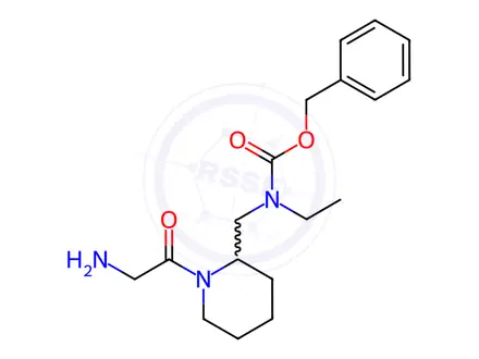 Chemical structure of Benzyl ((1-(2-aminoacetyl)piperidin-2-yl)methyl)(ethyl)carbamate
