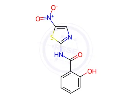 Chemical structure of Tizoxanide