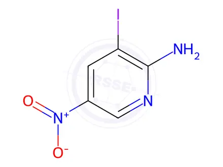 Chemical structure of 3-Iodo-5-nitropyridin-2-amine