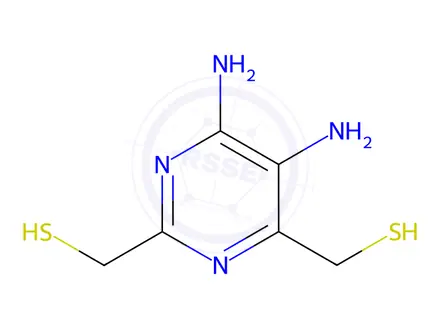 Chemical structure of (5,6-Diaminopyrimidine-2,4-diyl)dimethanethiol