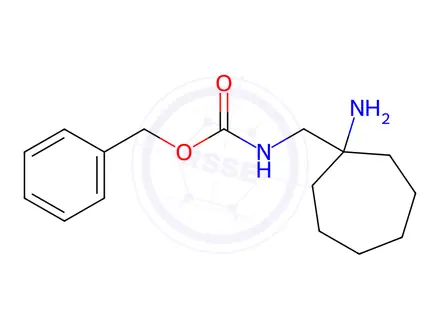 Chemical structure of Benzyl N-[(1-Aminocycloheptyl)methyl]carbamate