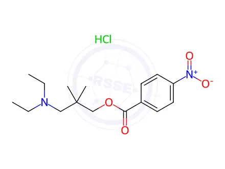 Chemical structure of 3-(Diethylamino)-2,2-dimethyl-1-propanol 4-Nitrobenzoate Hydrochloride