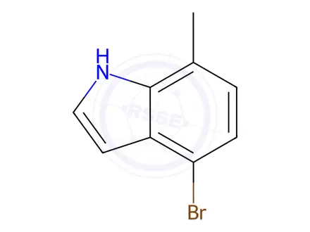Chemical structure of 4-bromo-7-methyl-1H-indole