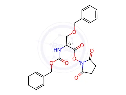 Chemical structure of Z-SER(BZL)-OSU