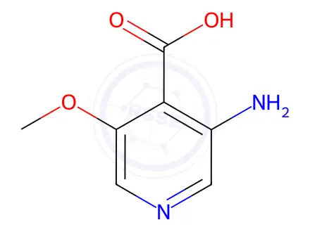 Chemical structure of 3-Amino-5-methoxyisonicotinic acid