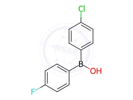 Chemical structure of (4-Chlorophenyl)(4-fluorophenyl)(hydroxy)borane
