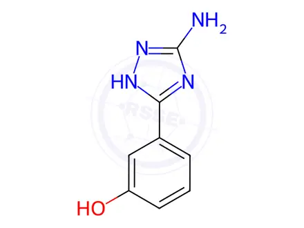 Chemical structure of 3-(5-Amino-1H-1,2,4-triazol-3-yl)phenol