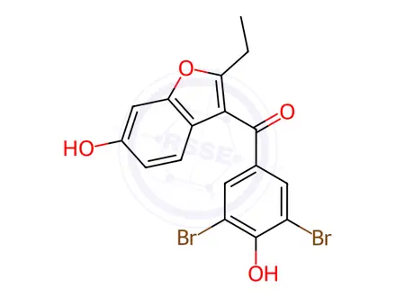 Chemical structure of Benzbromarone Impurity 10