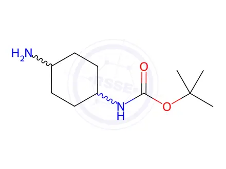 Chemical structure of Trans-N-Boc-1,4-cyclohexanediamine (BSC)