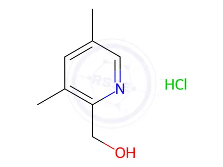 Chemical structure of 3,5-Dimethyl-2-pyridinemethanol HCl