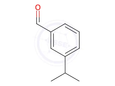 Chemical structure of Benzaldehyde, 3-(1-methylethyl)-(9CI)