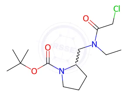 Chemical structure of {4-[(2-Chloro-acetyl)-methyl-amino]-cyclohexyl}-carbamic acid tert-butyl ester