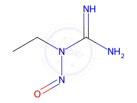 Chemical structure of Guanidine, N-ethyl-N-nitroso-