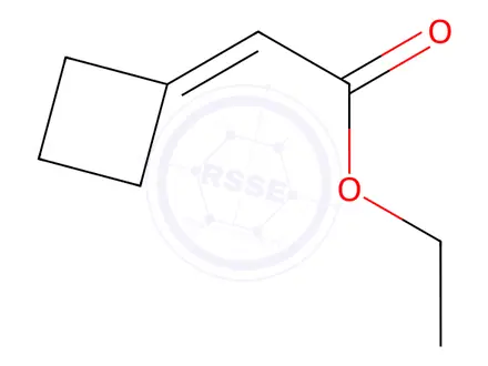 Chemical structure of ACETIC ACID, 2-CYCLOBUTYLIDENE-, ETHYL ESTER